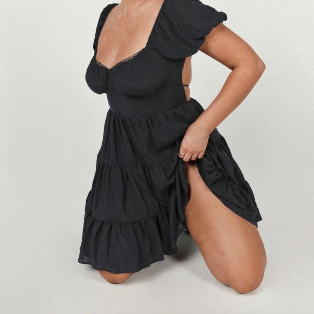 Princess Polly Danny Mini Dress Black Size 2